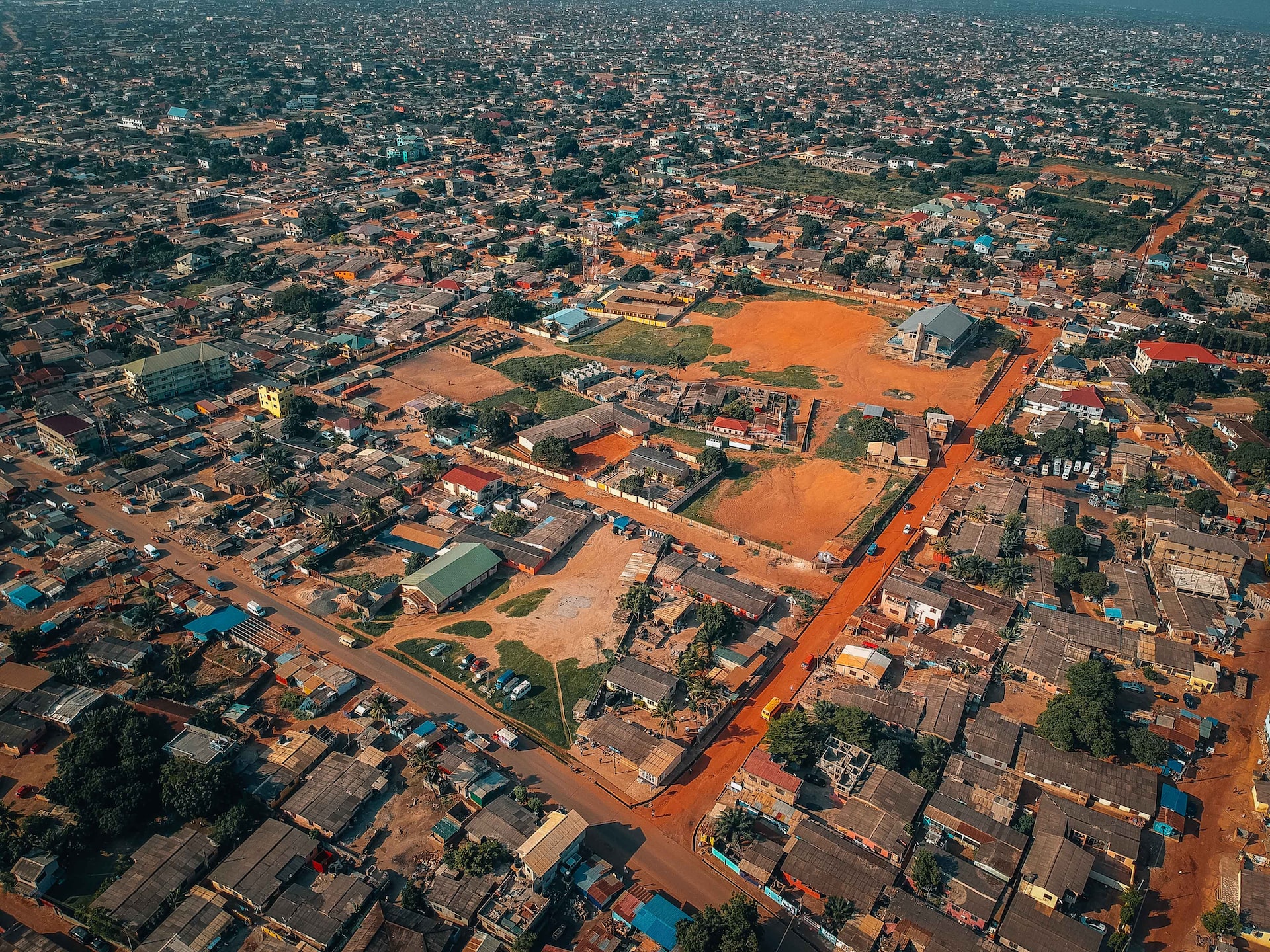aerial-photography of city